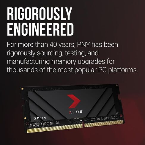 PNY XLR8 Gaming 16GB (2x8GB) DDDR4 DRAM 3200MHz (PC4-25600) CL20 1.2V Dual Channel Overclocked Notebook/Laptop (SODIMM) Computer Memory Kit – MN16GK2D43200X in Saudi Arabia