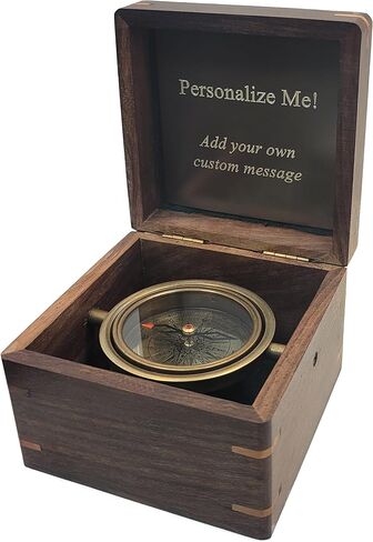 هدايا البوصلة المحفورة الفريدة المخصصة للجيش الأمريكي ، سلاح الجو ، خفر السواحل ، مشاة البحرية ، البحرية | التخرج العسكري والترويج وهدية التقاعد المخضرم in Kuwait