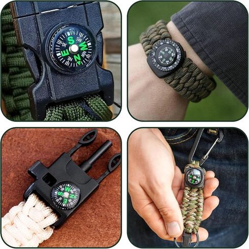 20pcs Compass Button Mini Pocket Hard Shell Liquid مملوءة بوسائل زر صغيرة للأطفال المشي لمسافات طويلة على البقاء على قيد الحياة فرقة Paracord Camping الأنشطة في الهواء الطلق حجم الملحق ديا. 20mm in Saudi Arabia