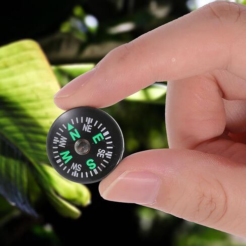 20pcs Compass Button Mini Pocket Hard Shell Liquid مملوءة بوسائل زر صغيرة للأطفال المشي لمسافات طويلة على البقاء على قيد الحياة فرقة Paracord Camping الأنشطة في الهواء الطلق حجم الملحق ديا. 20mm in Saudi Arabia