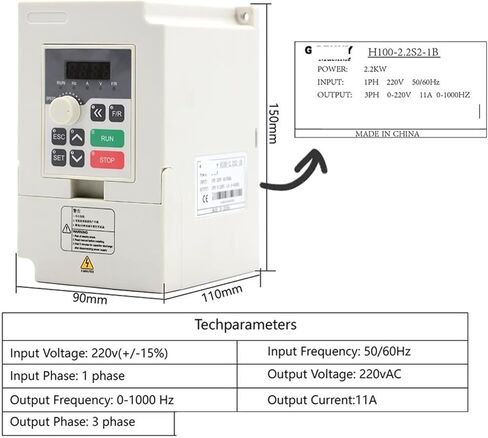2.2kw water-cooled spindle 110v / 220v 80 * 230 and variable frequency drive and 80mm bracket and 75w pump and 8 chucks(Ceramic Ball Bearing,110v) in Saudi Arabia