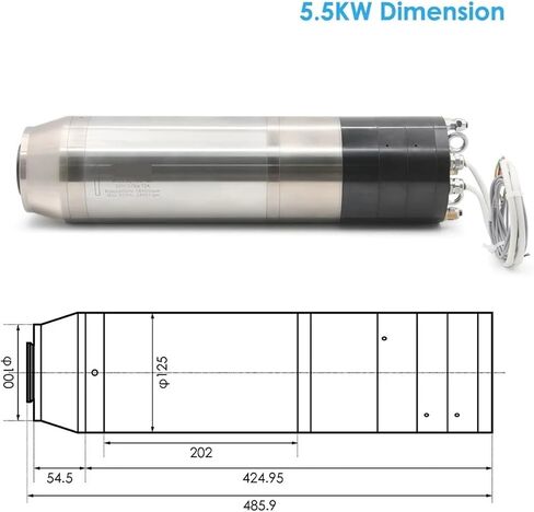 5.5KW/7.5KW spindle 380v/220v BT30 chuck automatic pneumatic with seal(380V,5.5KW) in Saudi Arabia