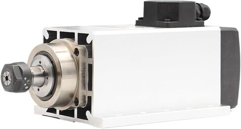 3.5kw ER20 air-Cooled Spindle Motor, with Flange, 4 Bearings, Precision 0.01mm, 220v/380v(380v) in Saudi Arabia