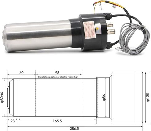 2.2kw water-cooled spindle motor 24000rpm 4-pole 800Hz & 2.2kw inverter/VFD(30000rpm,220v) in Saudi Arabia
