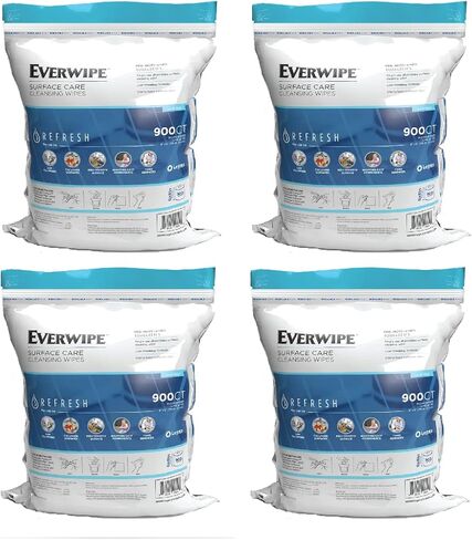 Surface Care Wet Wipes, High-Volume 900 Count Roll, 4-Pack in Saudi Arabia