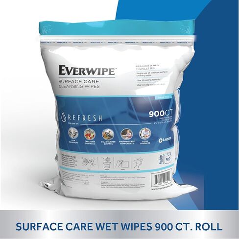 Surface Care Wet Wipes, High-Volume 900 Count Roll, 4-Pack in Saudi Arabia
