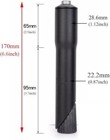 Bike Handlebar Extender Bicycle stem Riser Threadless stem Adapter 1 1/8" φ22.2mm*160mm for Road Mountain Bikes 1PCS in Saudi Arabia