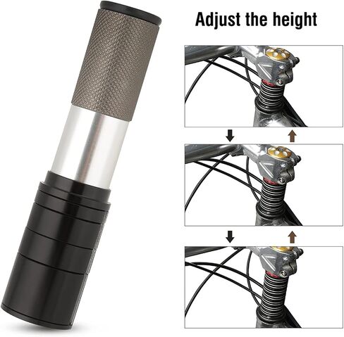 Qiilu STEM Extender Tube Tube Extender Aluminium Aluminium Meijun Handlebar Tube Ste Extender Extender Cycling Sories in Saudi Arabia