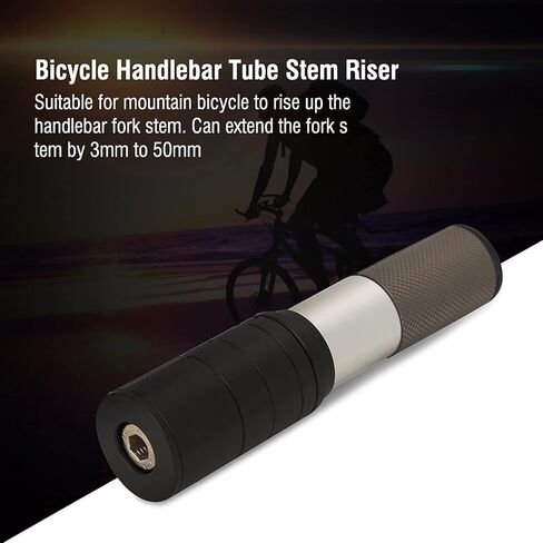 Qiilu STEM Extender Tube Tube Extender Aluminium Aluminium Meijun Handlebar Tube Ste Extender Extender Cycling Sories in Saudi Arabia