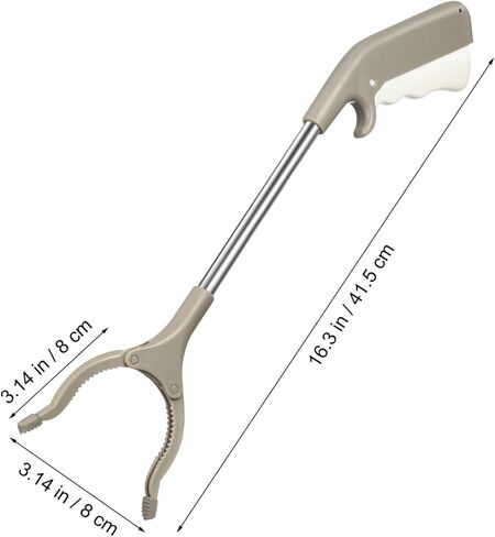 ABOOFAN Stainless Steel Trash Clamp Rubbish Pick up Clip Sanitory Worker Accessories Non-slip Handle Abs Construction in Saudi Arabia