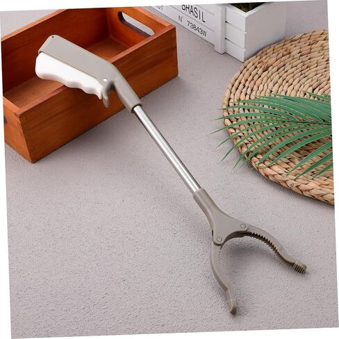 ABOOFAN Stainless Steel Trash Clamp Rubbish Pick up Clip Sanitory Worker Accessories Non-slip Handle Abs Construction in Saudi Arabia