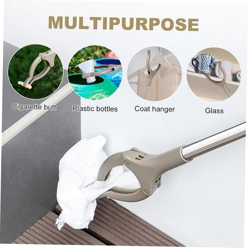 ABOOFAN Stainless Steel Trash Clamp Rubbish Pick up Clip Sanitory Worker Accessories Non-slip Handle Abs Construction in Saudi Arabia