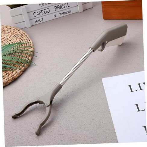 ABOOFAN Stainless Steel Trash Clamp Rubbish Pick up Clip Sanitory Worker Accessories Non-slip Handle Abs Construction in Saudi Arabia