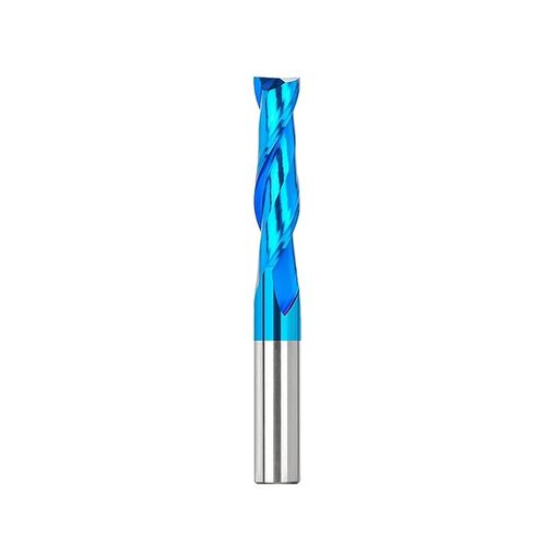 6mm Shank Flat End Mill 6mm Shank Nano Blue Coated 2 Flute Spiral Milling Cutter Carbide Router Bit CNC End Milling Bit(6x15x45) in Saudi Arabia