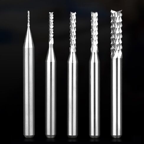 3.175/4/6mm Carbide Tungsten PCB Corn Teeth Cutter End Milling CNC Router Bits for Engraving Machine(4d-4D-22l-45L) in Saudi Arabia