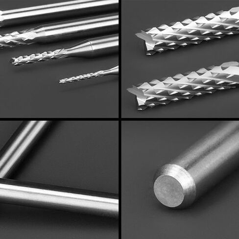 3.175/4/6mm Carbide Tungsten PCB Corn Teeth Cutter End Milling CNC Router Bits for Engraving Machine(4d-4D-22l-45L) in Saudi Arabia