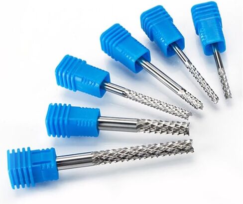3.175/4/6mm كربيد كربيد التنغستن ثنائي الفينيل متعدد الكلور قطع أسنان القاطع قطع طحن طحن CNC مطحنة CNC أجهزة التوجيه CNC لآلة النقش (4D-4D-28L-50L) in Saudi Arabia