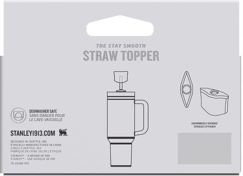 Stanley Quencher البقاء على نحو سلس مكافحة القش قش topper 2 pack | رشفة مريحة من خلال غطاء القش للبهلوان مع مقبض | ملحق السيليكون لشرب كوب | BPA خالية in Saudi Arabia