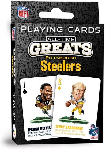 MasterPieces Family Games - Pittsburgh Steelers All-Time Greats Playing Cards - Officially Licensed Playing Card Deck for Adults, Kids, and Family in Saudi Arabia