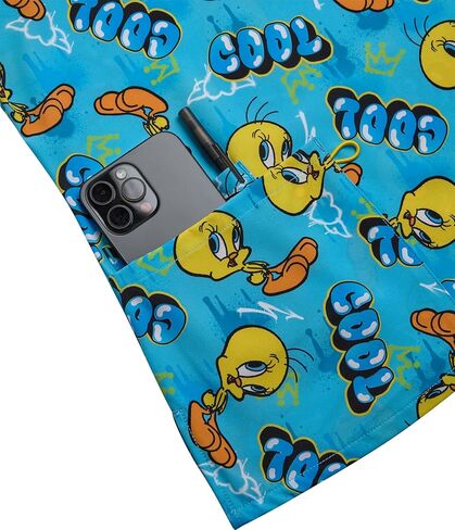 Womens Scrubs - Looney Tunes Tweety, Tom & Jerry Medical Top (S-XXL) in Saudi Arabia