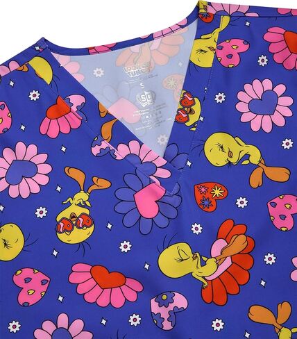 Womens Scrubs - Looney Tunes Tweety, Tom & Jerry Medical Top (S-XXL) in Saudi Arabia