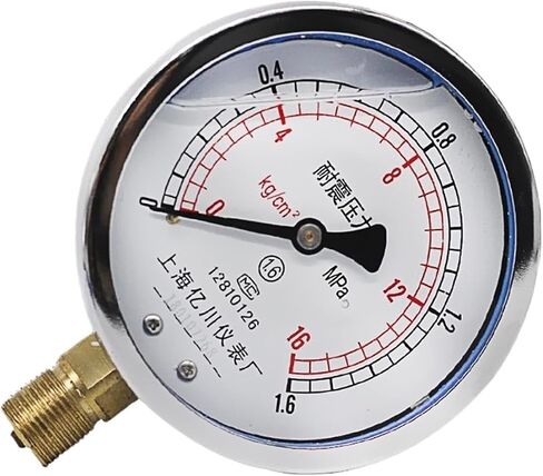 M20 * 1.5mm خيط YN-100 مقياس الضغط المضاد للصدمة مقياس ضغط الزيت 0-1.6MPA DIRER (0-0.4MPa) in Saudi Arabia