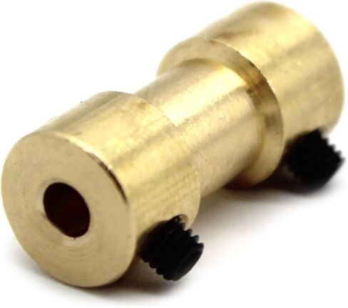 1pc Brass Rigid Motor Shaft Coupling Transmission Joint Connector Sleeve Adapter 2mm 2.3mm 3mm 3.17mm 4mm 5mm 6mm Bore Coupler(3mm to 6mm) in Kuwait