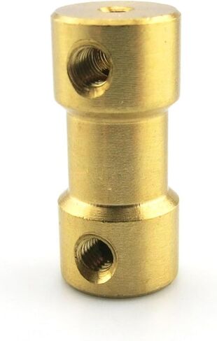 1pc Brass Rigid Motor Shaft Coupling Transmission Joint Connector Sleeve Adapter 2mm 2.3mm 3mm 3.17mm 4mm 5mm 6mm Bore Coupler(3mm to 6mm) in Kuwait
