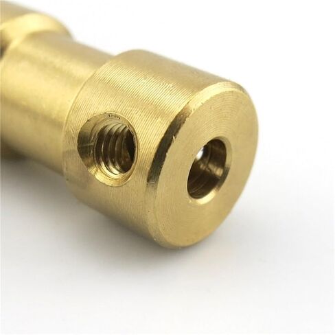 1pc Brass Rigid Motor Shaft Coupling Transmission Joint Connector Sleeve Adapter 2mm 2.3mm 3mm 3.17mm 4mm 5mm 6mm Bore Coupler(3mm to 6mm) in Kuwait