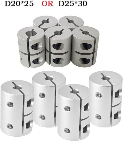 1pcs L25 D20 Rigid Coupling High Precision Aluminium Alloy Shaft Coupler Screw for Stepper Motor(6mm to 6mm) in Saudi Arabia