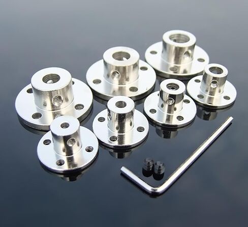 1pcs Flange Rigid Motor Shaft Coupling 3mm 4mm 5mm 6mm 8mm 14mm Coupler Transmission Connector Sleeve Adapter for Boat Car Model(14mm) in Saudi Arabia