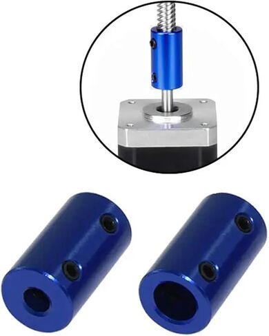1pcs L25D14 Blue Rigid Coupler Aluminum Stepper Motor Coupling Bore 5x5mm 5x8mm 8X8mm Screw 3D Printer Shaft Coupler(5mm to 5mm) in Saudi Arabia