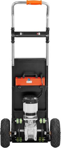 VEVOR Electric Stair Climbing Dolly, 880lbs Electric Stair Climbing Hand Trucks with 157.5in Rope & Extendable Handle, Heavy Duty Stair Climber for Warehouse Logistics, Moving Furniture(Black) in Saudi Arabia