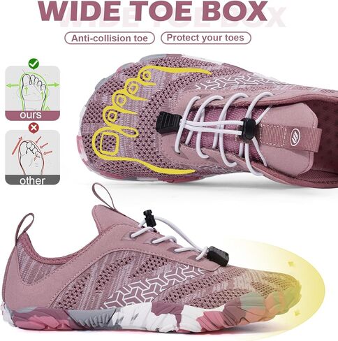 Barefoot Shoes Women Men Hike Barefoot Womens Mens Non-Slip Healthy Minimalist Shoe Breathable Fashion Footwear Trail Rnning Hiking Shoes Wide Toe Zero Drop Shoes in Kuwait