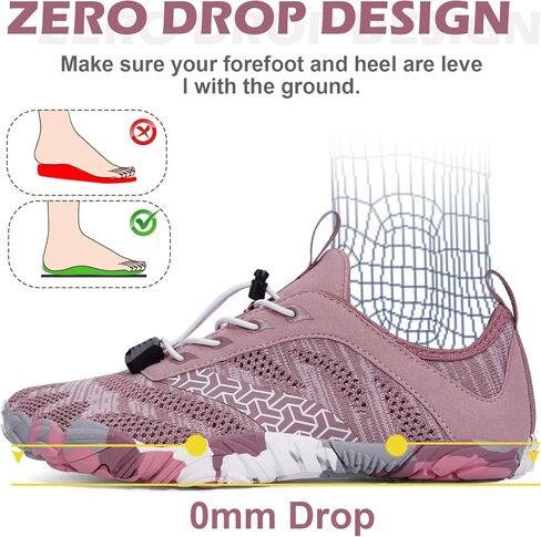 Barefoot Shoes Women Men Hike Barefoot Womens Mens Non-Slip Healthy Minimalist Shoe Breathable Fashion Footwear Trail Rnning Hiking Shoes Wide Toe Zero Drop Shoes in Kuwait