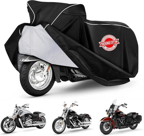 تغطية دراجة نارية لـ Harley Davidson Trike Models Freewheeler/CVO/Tri Glide Ultra/Gold Wing Trike ، و 420d حماية ماء ، وبطانة ، وبطانة ، in Kuwait