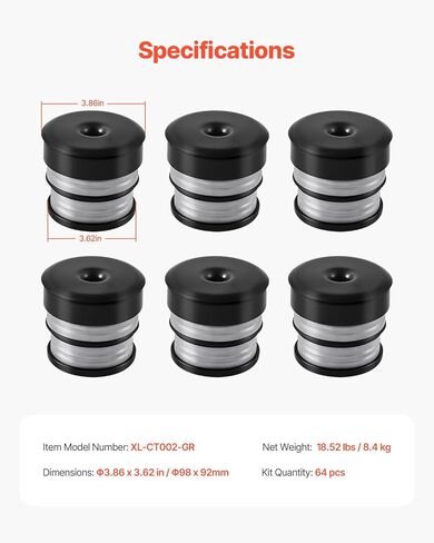 طقم جلبة جبل جبل Vevor ، متوافقة مع 2008-2016 F250 F350 Super Duty ، 48 PCS Silicone Mount Mount ، بديل سريع ، مكونات متينة لتحسين أداء القيادة الوعرة ، الرمادي in Saudi Arabia