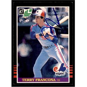 Terry Francona Montreal Expos تم توقيعه عام 1985 بطاقة Donruss Leaf #245 - MLB Motophorged Baseball Cards in Saudi Arabia