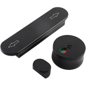 مؤشر عام WC أقفال الخصوصية العامة قفل باب الحمام القفل Dead Dead Dead Postition Door Lock للمطعم ، الفضي in Kuwait