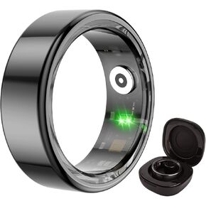 COLMI R02 Sports Tracking Smart Ring, Multiple Sports Modes, Record time, Steps, Calories, Suitable for Men and Women, Heart Rate, Blood Oxygen, Sleep, with Charging Compartment. (Rose Gold, #8) in Kuwait