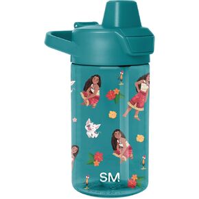 Simple Modern Disney Kids Tritan Plastic Summit Water Bottle | 12 oz BPA-Free Cup with Covered Leak Proof Straw Lid for Boys, Toddlers | Buzz and Woody Adventures in Saudi Arabia