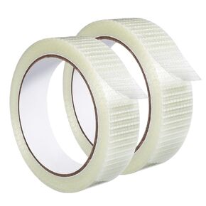 2 حزمة شريط لاصق شفاف ، شريط مقاوم للماء الثقيلة أشرطة عالية الأداء مقاوم للطقس أشرطة الصناعية الصافية للاستخدامات السكنية والتجارية والصناعية (1 في × 22 ياردة) in Kuwait