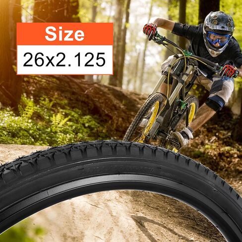 RUTU 26x2.125 إطارات الدراجات قابلة للطي 26 × 2.125 (57-559) ، إطار دراجة 26 بوصة وأنبوب مع صمام AV Schrader ، وأدوات التثبيت والإزالة المتوافقة مع طراد الشاطئ والدراجة في المناطق الحضرية in Kuwait