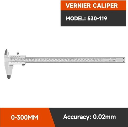 Vernier Caliper 530 Series Metric Machinist Slider 150/200/300mm Thickness Gauge Measuring Tools(530-312 150mm) in Kuwait