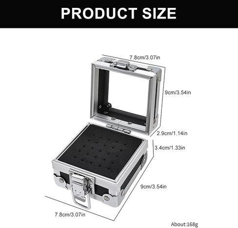 Nails Drill Bits Holder Box Nails Polishing Head Storage Box Nails Drill Bit Display Organizers Container in Saudi Arabia