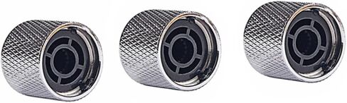 Toyandona Guitar Guitar Volume Control Conbs Chrome Aluminium Knobs 3pcs Fit Bass Guitar Parts GD132 in Saudi Arabia