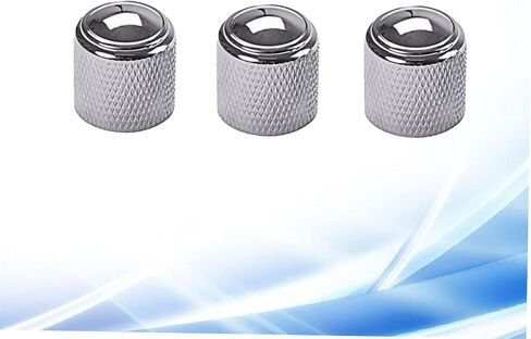 Toyandona Guitar Guitar Volume Control Conbs Chrome Aluminium Knobs 3pcs Fit Bass Guitar Parts GD132 in Saudi Arabia