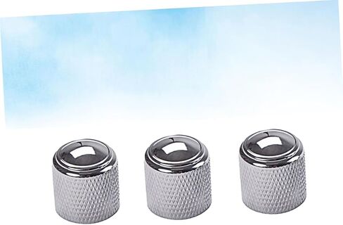 Toyandona Guitar Guitar Volume Control Conbs Chrome Aluminium Knobs 3pcs Fit Bass Guitar Parts GD132 in Saudi Arabia