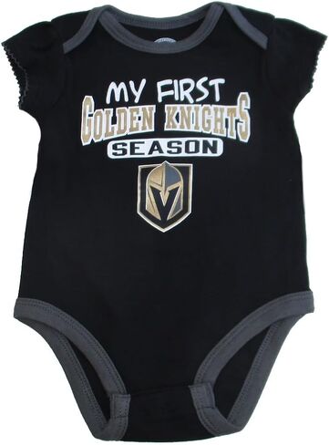 VF Vegas Golden Knights Girl's Team Logo Infant Creeper Bodysuit - Team Colors in Kuwait