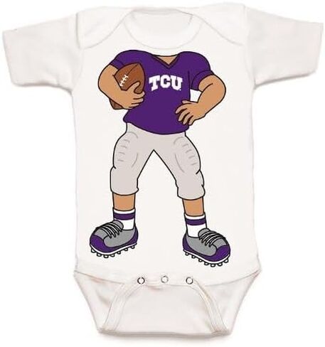 TCU Horned Frogs Texas Christian Heads Up! Football Baby Onesie in Saudi Arabia